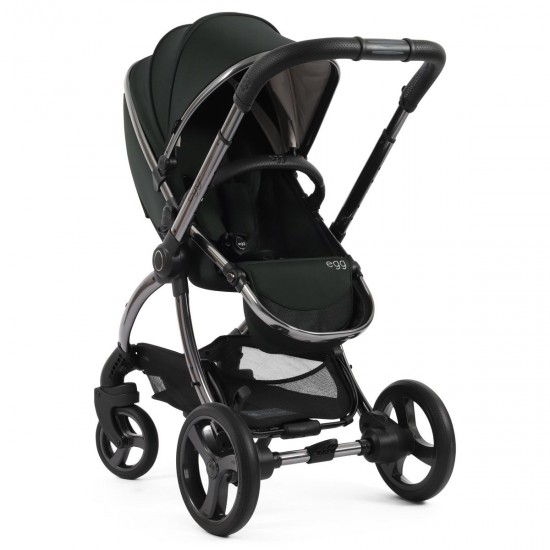 Egg pram all black best sale